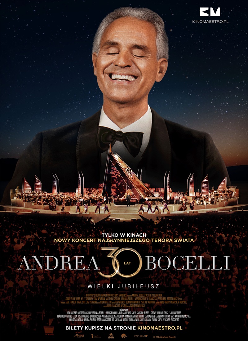 „Andrea Bocelli. Wielki jubileusz 30-lecia występów”. Nowy koncert z Teatro del Silenzio w toskańskiej Lajatico