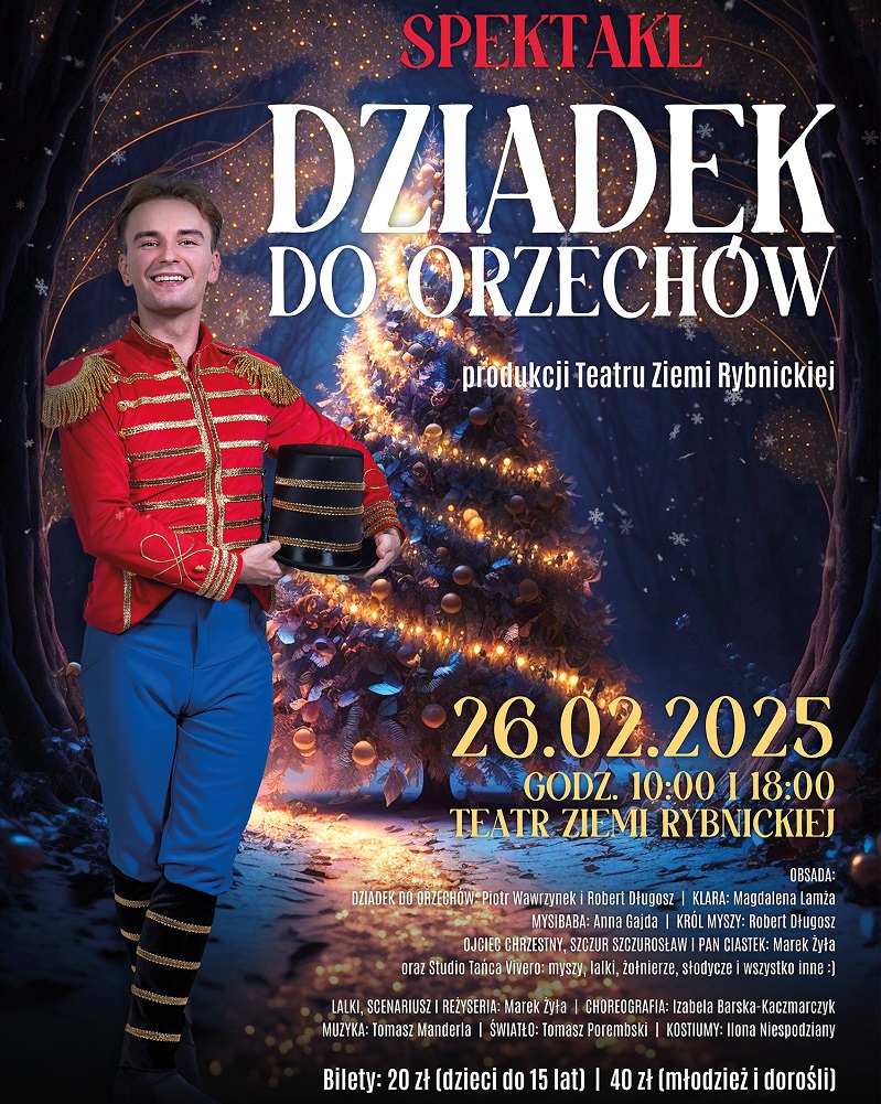 "Dziadek do orzechów" w wykonaniu Teatru Lalek Marka Żyły i Studia Tańca Vivero